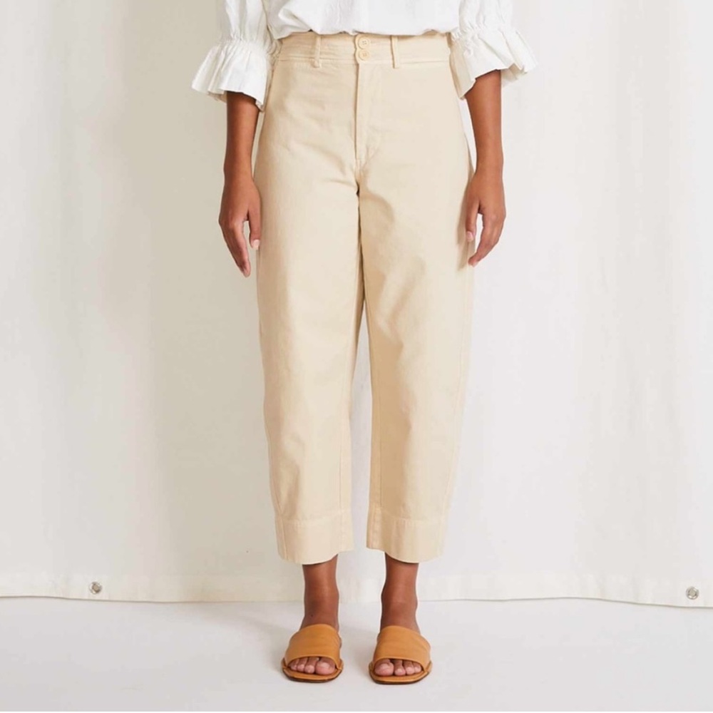 Apiece Apart Chino Mari Barrel Pant size 8 in Khaki